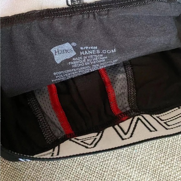 New Hanes Ultimate Comfort FlexFit Trunks Underwear Mens Small Black 3 Pack - Picture 3 of 4